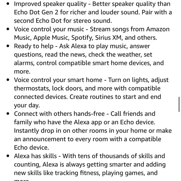 Echo Dot (3rd Gen, 2018 release) - Smart speaker with Alexa - Charcoal - Picture 4 of 6